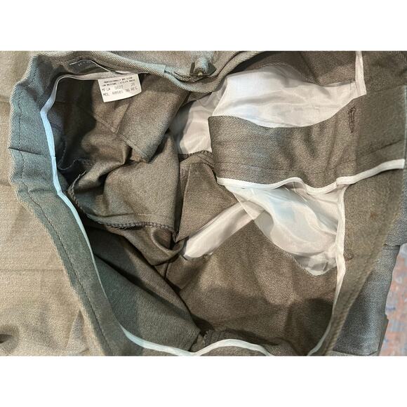 Hickey Freeman Dress Pants Pleated Not Hemmed Light Brown Taupe Size 36 JJ - Picture 11 of 13